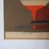m21146 1950s Framed lithograph by Lars Norrman, Sweden