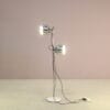 L5444 1970s Floor lamp with two chrome ball shades Netherlands