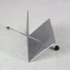 m28024 1980s Perforated metal magazine rack from the Netherlands