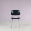 m28034 1990s Limited edition Revolt chair on galvanized metal base with plastic seat and back / Friso Kramer / Ahrend de Cirkel, Netherlands
