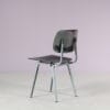 m28034 1990s Limited edition Revolt chair on galvanized metal base with plastic seat and back / Friso Kramer / Ahrend de Cirkel, Netherlands