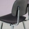 m28034 1990s Limited edition Revolt chair on galvanized metal base with plastic seat and back / Friso Kramer / Ahrend de Cirkel, Netherlands
