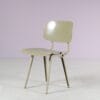 2506 2 (50) m28035 1950s Olive coloured Revolt chair, metal base with ciranol seat and back Friso Kramer Ahrend de Cirkel, Netherlands