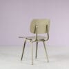 2506 2 (50) m28035 1950s Olive coloured Revolt chair, metal base with ciranol seat and back Friso Kramer Ahrend de Cirkel, Netherlands