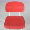 m28036 1950s Revolt chair on white metal base with red ciranol seat and back / Friso Kramer / Ahrend de Cirkel, Netherlands