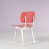 m28036 1950s Revolt chair on white metal base with red ciranol seat and back / Friso Kramer / Ahrend de Cirkel, Netherlands