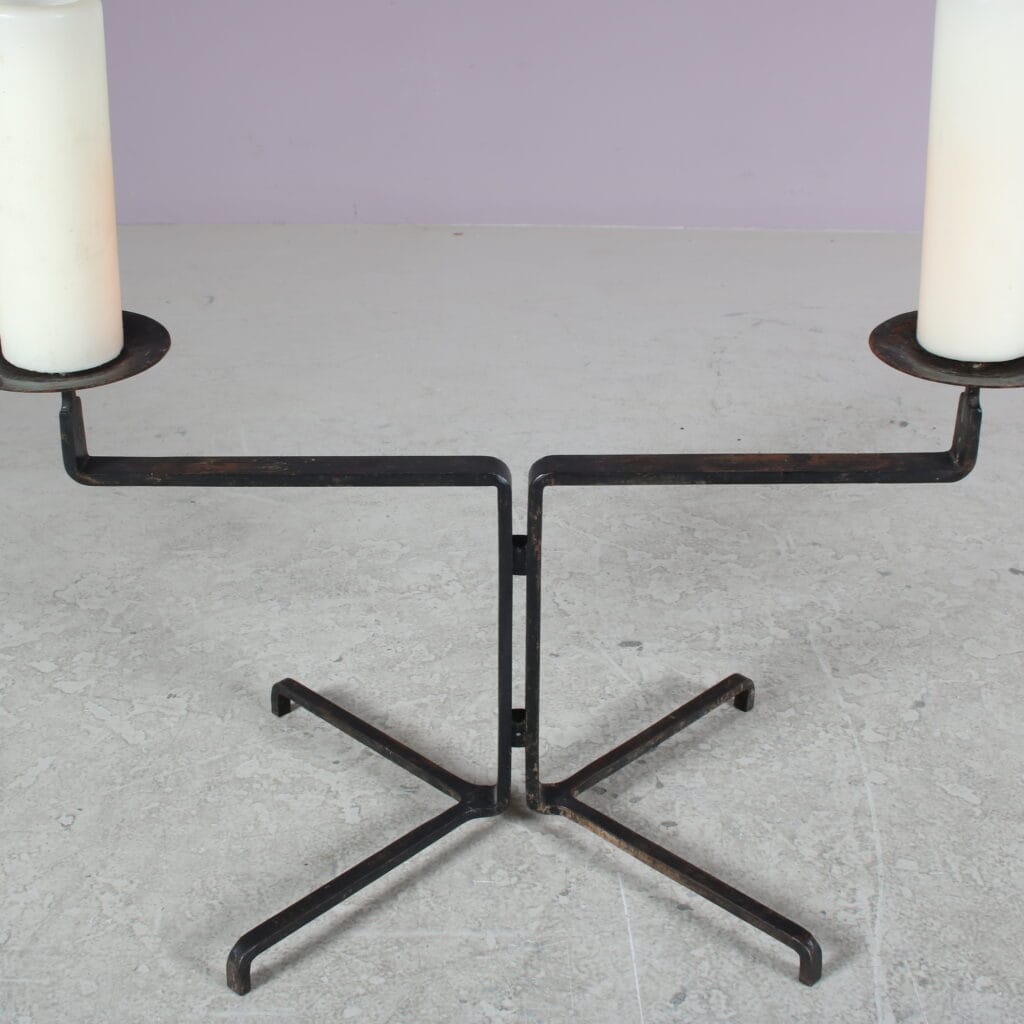 m27985 1950s Brutalist candle holder from the Netherlands