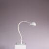L5400 1970s Floor lamp model 2164 "Flex" in white metal and plastic / Elio Martinelli / Martinelli, Italy