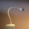L5400 1970s Floor lamp model 2164 "Flex" in white metal and plastic / Elio Martinelli / Martinelli, Italy