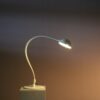 L5400 1970s Floor lamp model 2164 "Flex" in white metal and plastic / Elio Martinelli / Martinelli, Italy