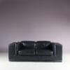 m28051 1980s Black leather 2-seater sofa Paolo Piva De Sede, Switzerland