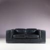 m28051 1980s Black leather 2-seater sofa Paolo Piva De Sede, Switzerland