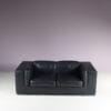 m28051 1980s Black leather 2-seater sofa Paolo Piva De Sede, Switzerland