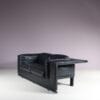 m28051 1980s Black leather 2-seater sofa Paolo Piva De Sede, Switzerland