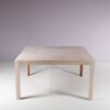 m28078 1960s Square ash wooden dining table Derk Jan de Vries Maisa, Italy
