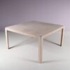 m28078 1960s Square ash wooden dining table Derk Jan de Vries Maisa, Italy