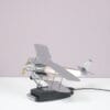 L5419 1950s Chrome metal biplane table lamp USA