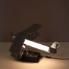 L5419 1950s Chrome metal biplane table lamp USA