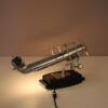 L5419 1950s Chrome metal biplane table lamp USA