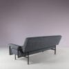 m27942 1950s 3-Seater sofa from the Japanese series, black metal base with new upholstery Cees Braakman Pastoe, Netherlands
