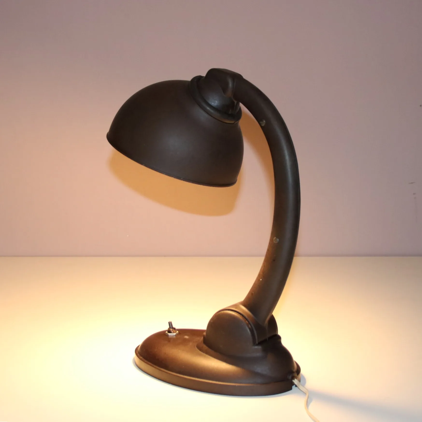 1930s Bakelite desk lamp by Eric Kirkman Cole for ESC, Czech