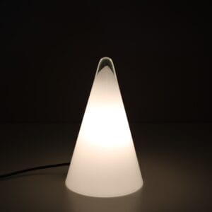 L5478 1990s Glass table lamp model TeePee SCE, France