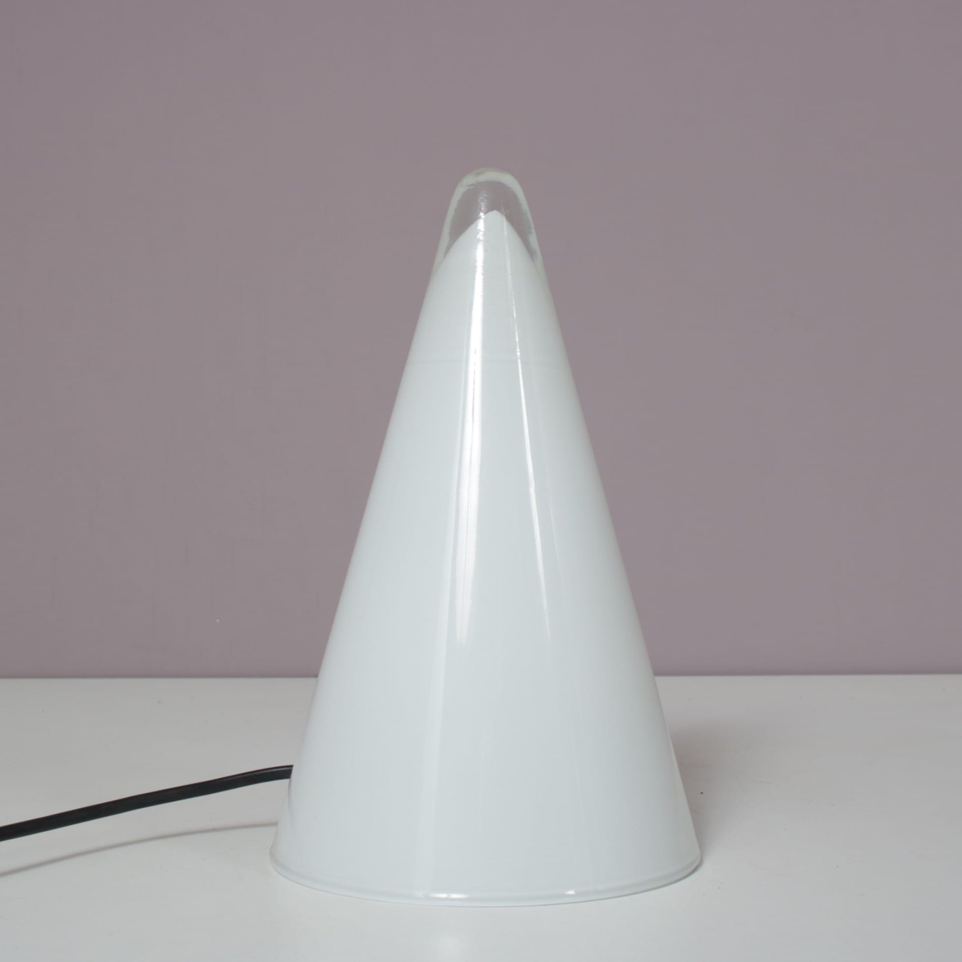 L5478 1990s Glass table lamp model TeePee SCE, France