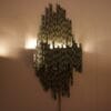 1960s Brutalist wall lamps by Marcello Fantoni, Italy