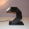 L5450 1980s ZIG ZAG Desk lamp in black plastic / Shui L. D. Chan / New Horizons Dev Co.Ltd, Hong-Kong