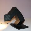L5450 1980s ZIG ZAG Desk lamp in black plastic / Shui L. D. Chan / New Horizons Dev Co.Ltd, Hong-Kong