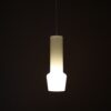 L5358 1950s White glass hanging lamp Gino Vistosi Vistosi, Italy