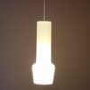 L5358 1950s White glass hanging lamp Gino Vistosi Vistosi, Italy