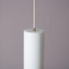 L5358 1950s White glass hanging lamp Gino Vistosi Vistosi, Italy