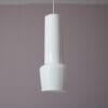 L5358 1950s White glass hanging lamp Gino Vistosi Vistosi, Italy