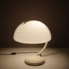 L5490 1970 Serpente table lamp in white metal with plexiglass Elio Martinelli Martinelli, Italy