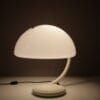 L5490 1970 Serpente table lamp in white metal with plexiglass Elio Martinelli Martinelli, Italy