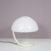 L5490 1970 Serpente table lamp in white metal with plexiglass Elio Martinelli Martinelli, Italy