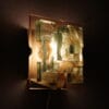 1960s Wall lamp with thick pieces of glass by Cosack, Germany