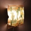 1960s Wall lamp with thick pieces of glass by Cosack, Germany