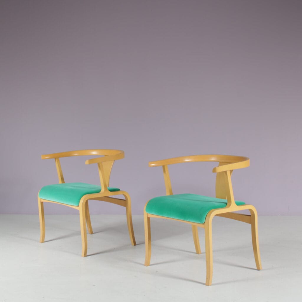 m21037H 1960s Rare OfficeSide Chair Attributed to Toshiyuki Kita for Tendo, Japan