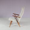 m28126 1950s Lounge chair in teak wood with fabric upholstery / Bengt Akerblom / Sweden