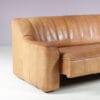 INC225 1970s Brown leather 3-seater sofa DS44 / De Sede, Switzerland