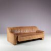 INC225 1970s Brown leather 3-seater sofa DS44 / De Sede, Switzerland