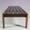 m28144 1960s Wengé wooden slat bench Netherlands