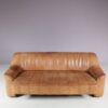 INC225 1970s Brown leather 3-seater sofa DS44 / De Sede, Switzerland