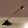 L5493 1980s Black metal desk lamp model Plano Dijkstra, Netherlands
