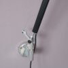 L5442-3 1980s Tolomeo wall lamp in black metal with chrome, recent edition Artemide, Italy