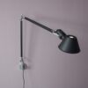 L5442-3 1980s Tolomeo wall lamp in black metal with chrome, recent edition Artemide, Italy
