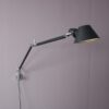 L5442-3 1980s Tolomeo wall lamp in black metal with chrome, recent edition Artemide, Italy