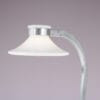 L5480 1970s Accent Floor lamp in aluminium with milk glass shade Jan Ekselius Orrefors, Sweden
